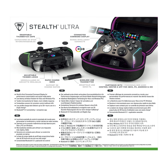 EAN 731855007103 - Turtle Beach Stealth Ultra Negro, Gris Bluetooth/USB Gamepad Analógico/Digital Android, PC, Xbox One, Xbox imagen 14