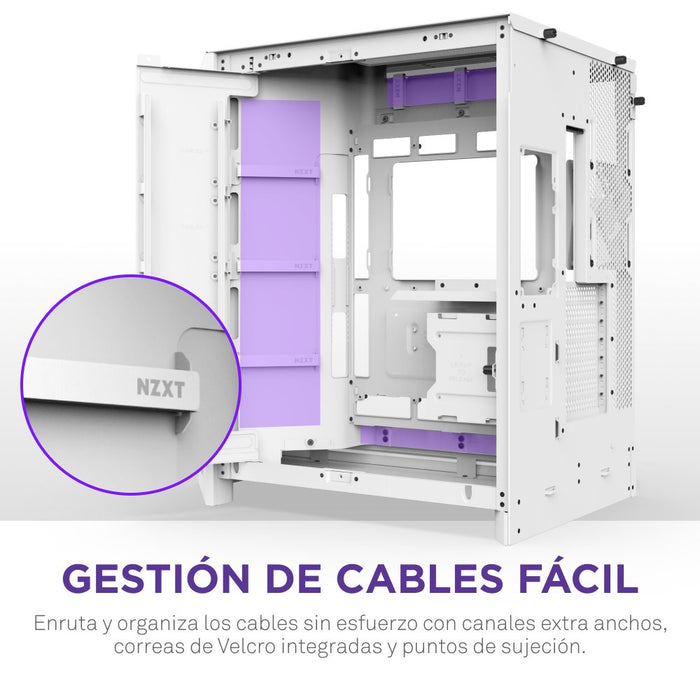 EAN 5056547207674 - NZXT H9 Flow RGB+ Midi Tower Blanco imagen 9