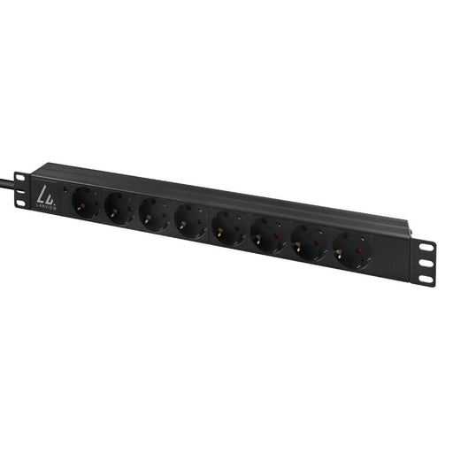 EAN 5715063052976 - Lanview LVR-3MIEC-LIC-SCH8 unidad de distribución de energía (PDU) 8 salidas AC 1U Negro imagen 2