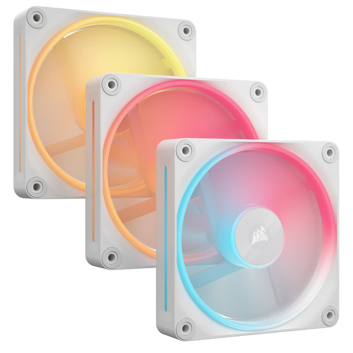 EAN 0840006688730 - Corsair iCUE LINK LX120-R RGB Carcasa del ordenador Ventilador 12 cm Blanco 3 pieza(s) imagen 1
