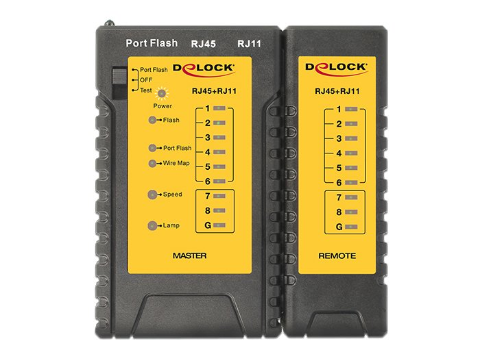 EAN 4043619864072 - DeLOCK 86407 comprobador de cables de red Comprobador de cables de par trenzado Negro imagen 3