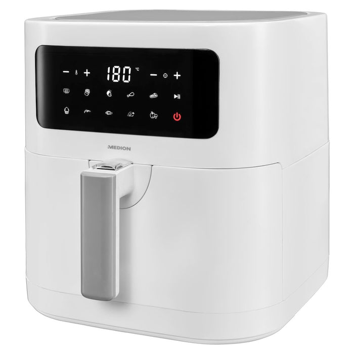 EAN 4061275214819 - MEDION LIFE E40 XL Sencillo 5,2 L Independiente Freidora de aire caliente Blanco imagen 5