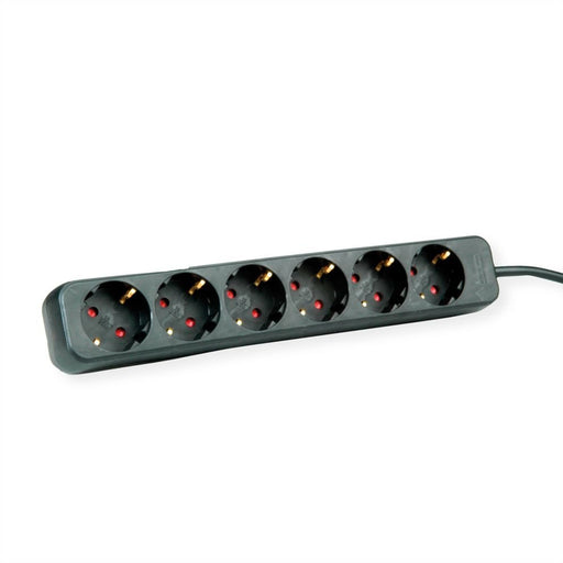 EAN 7630049612211 - ROLINE 19.07.1073 base múltiple 3 m 6 salidas AC Interior Negro imagen 1