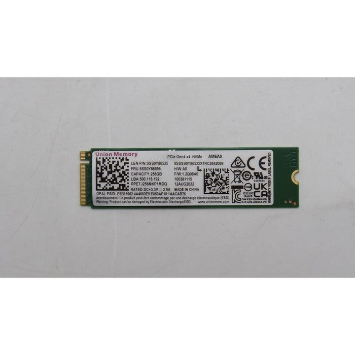 256gb M.2 2280 Pcie 4.0 Nvme  Ssd With Opal 2.0