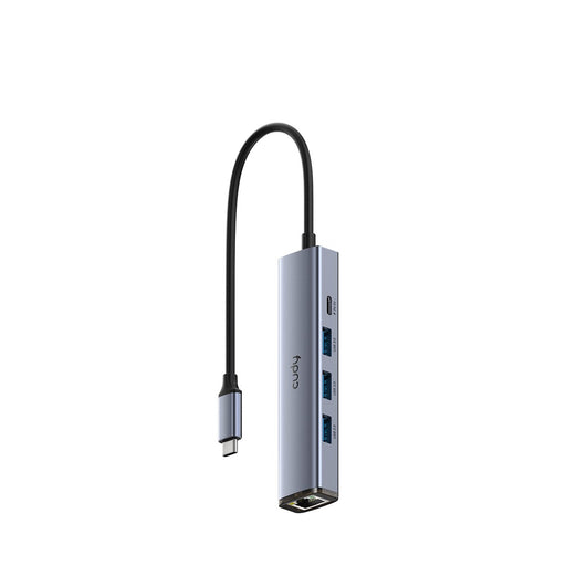 EAN 6971690794408 - Cudy UH605 hub de interfaz USB 3.2 Gen 1 (3.1 Gen 1) Type-C 5000 Mbit/s Gris, Plata imagen 1