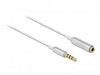 EAN 4043619660728 - DeLOCK 66072 cable de audio 3,5mm Plata, Blanco imagen 1