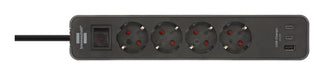 EAN 4007123697113 - Brennenstuhl 1153240216 base múltiple 1,5 m 4 salidas AC Interior Antracita, Negro imagen 2