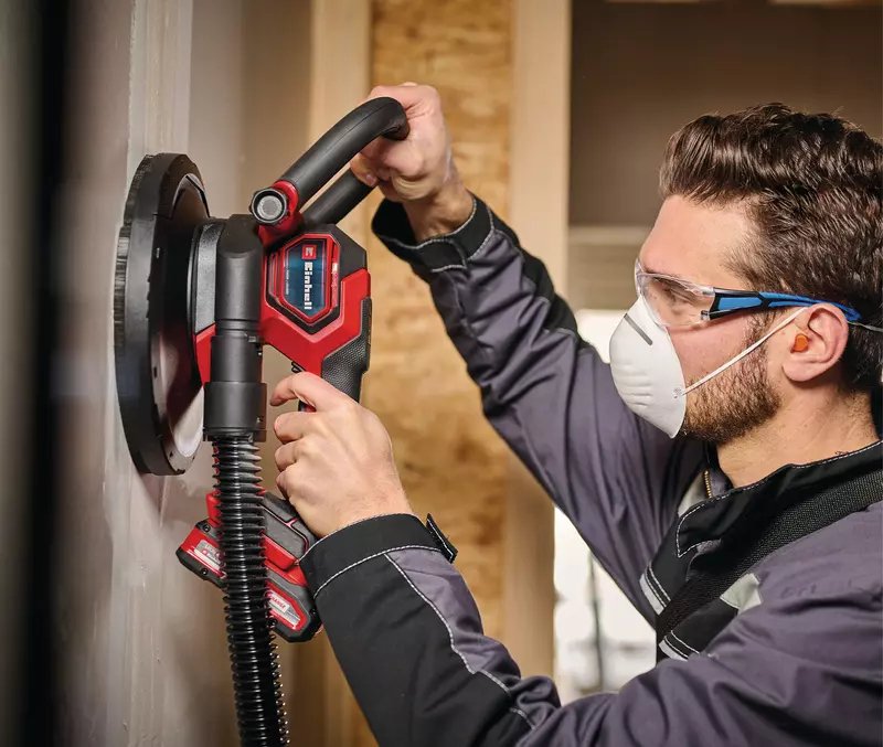 EAN 4006825670011 - Einhell TP-DWS 18/225 Li BL Lijadora para suelo 1200 RPM Negro, Rojo imagen 3