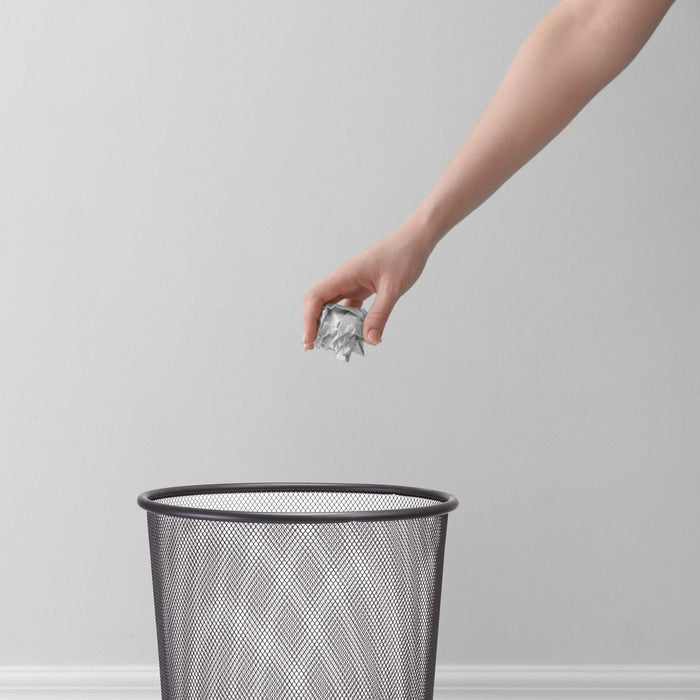 EAN 4003368177410 - Zeller Present 17741 cubo de basura Alrededor Metal, Malla Antracita imagen 2