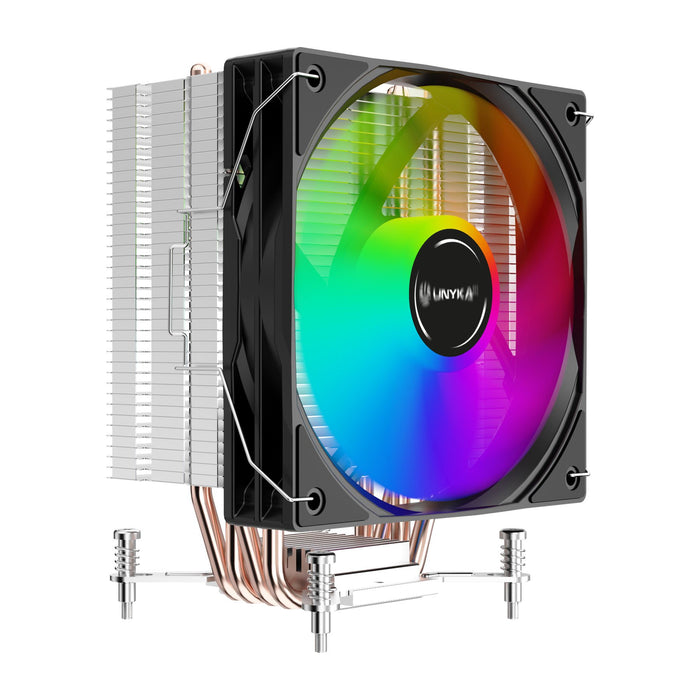 EAN 8436617921643 - UNYKAch UNYCOOL H41 ARGB Procesador Refrigerador de aire 12 cm Negro, Blanco 1 pieza(s) imagen 1