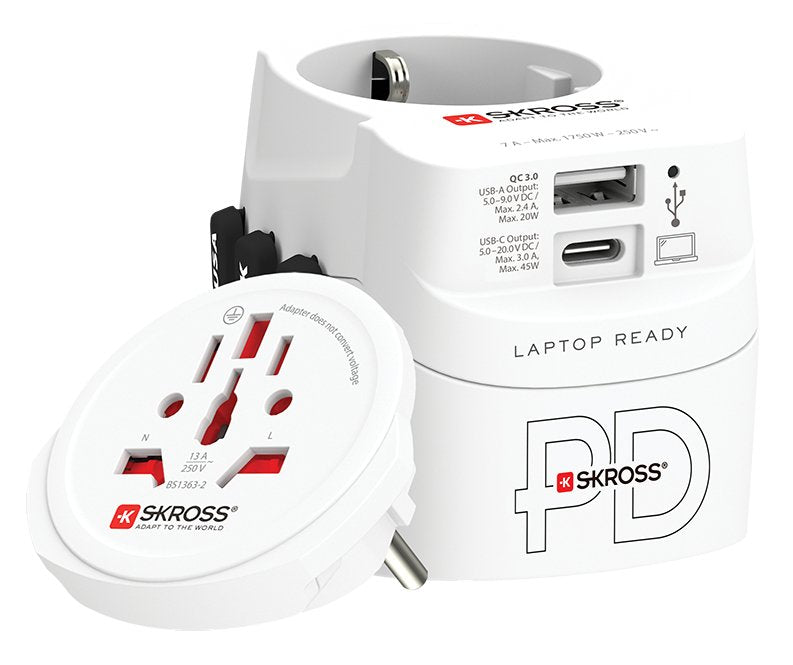 EAN 7640166329107 - Skross 1.302474 adaptador de enchufe eléctrico Universal Blanco imagen 2