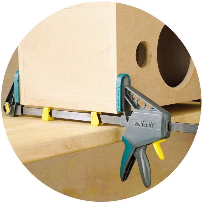 EAN 4006885303201 - wolfcraft GmbH 3032000 abrazadera Abrazadera de barra 45 cm Verde, Gris, Amarillo imagen 8