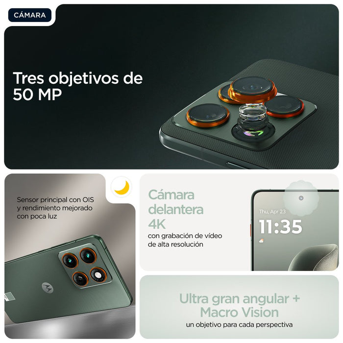EAN 0840493604527 - Motorola edge 70 17 cm (6.7") SIM doble Android 16.0 5G USB Tipo C 12 GB 512 GB 4800 mAh Verde imagen 15