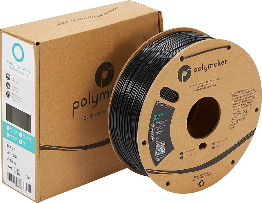 EAN 6938936709947 - Polymaker PF01001 material de impresión 3d Acrilonitrilo estireno acrilato (ASA) Negro 1 kg imagen 2