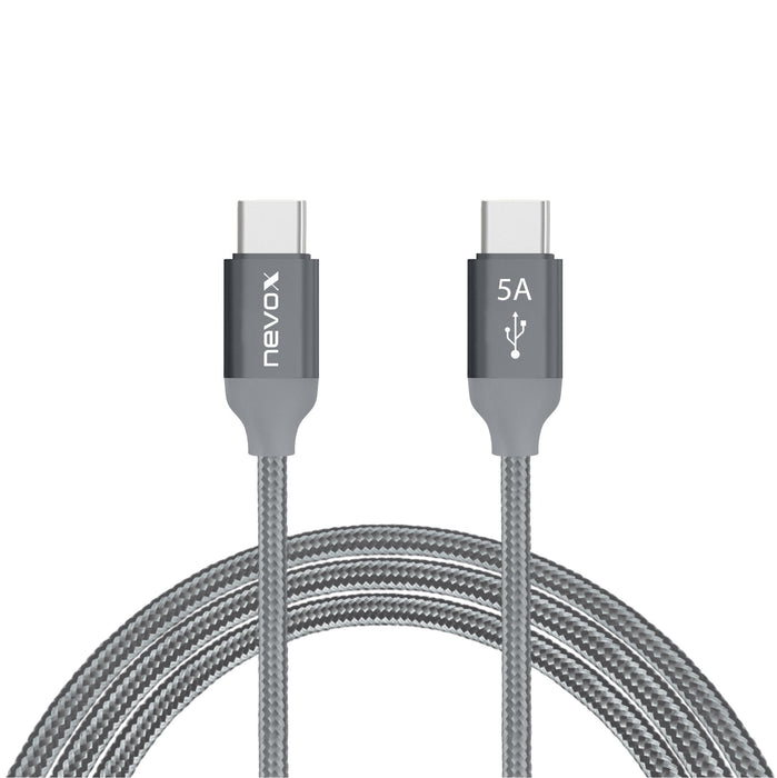 EAN 4250686406542 - nevox 1654 cable USB USB 2.0 2 m USB C Gris, Plata imagen 3