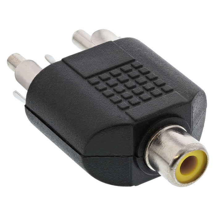 EAN 4043718037834 - InLine 99311 cambiador de género para cable Cinch female 2xRCA Negro imagen 1