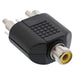 EAN 4043718037834 - InLine 99311 cambiador de género para cable Cinch female 2xRCA Negro imagen 1