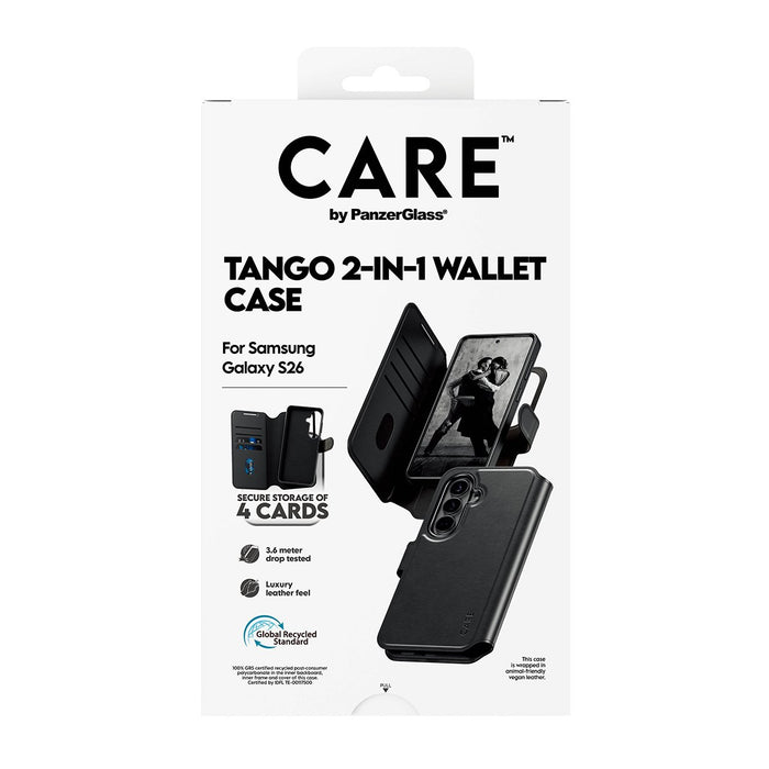 EAN 5715685034053 - PanzerGlass CARE™ by ® Tango 2-in-1 Wallet Case w. Qi Samsung Galaxy S26 funda para teléfono móvil Transp imagen 3