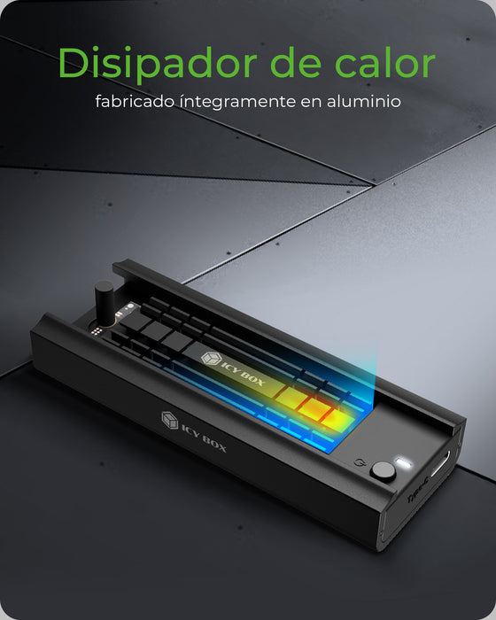 EAN 4250078172864 - ICY BOX IB-180MC-C31 Caja externa para unidad de estado sólido (SSD) Negro M.2 imagen 6