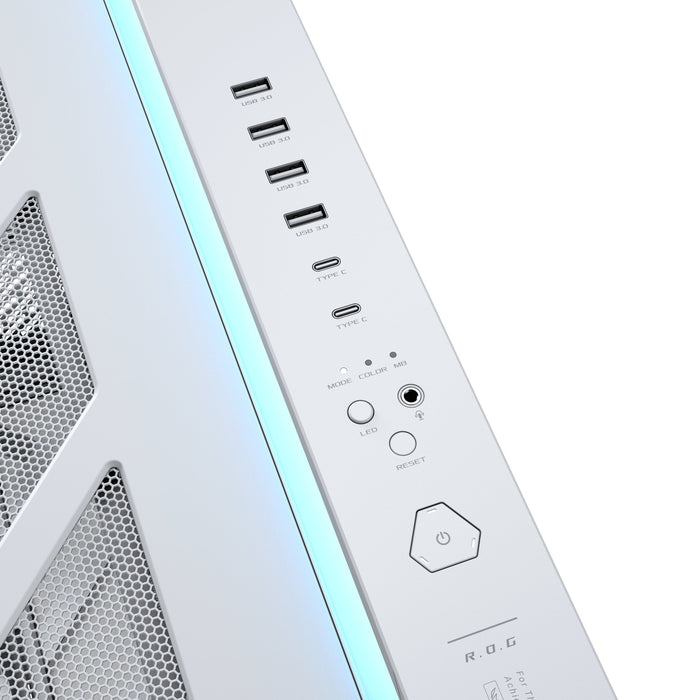 EAN 4711636579032 - ASUS ROG CRONOX GR801 CURVE TG ARGB WHITE Midi Tower Blanco imagen 7