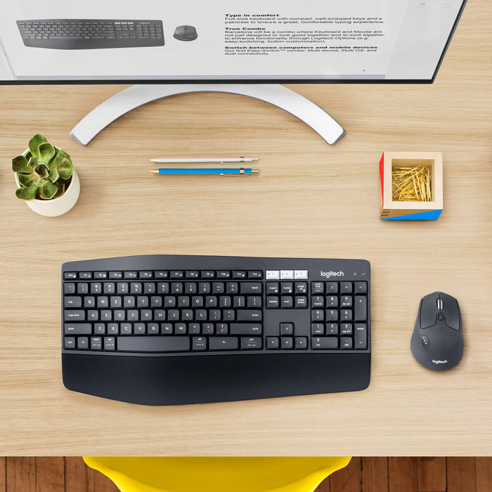 EAN 5099206066861 - Logitech 920-008225 teclado Ratón incluido Universal RF Wireless + Bluetooth AZERTY Belga Negro imagen 19