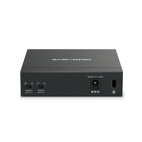 EAN 6957939001186 - Mercusys MS105GP switch Gigabit Ethernet (10/100/1000) Energía sobre Ethernet (PoE) Negro imagen 3