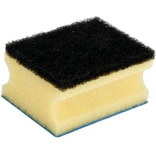 EAN 4003790001444 - Vileda 139787 esponja Rectangular Fibra Negro, Azul, Amarillo 3 pieza(s) imagen 4