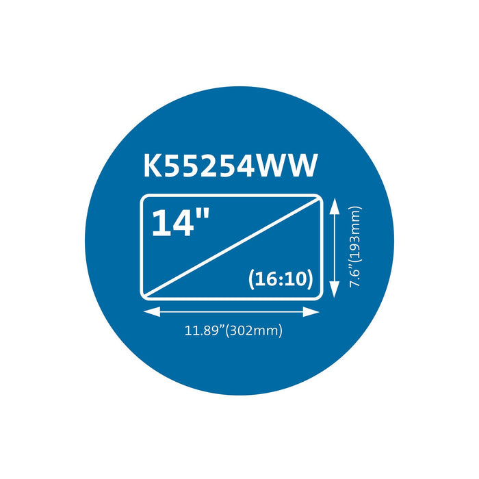 EAN 0085896552543 - Kensington K55254WW filtro para monitor 35,6 cm (14") Portátil Filtro de privacidad para pantallas sin ma imagen 6