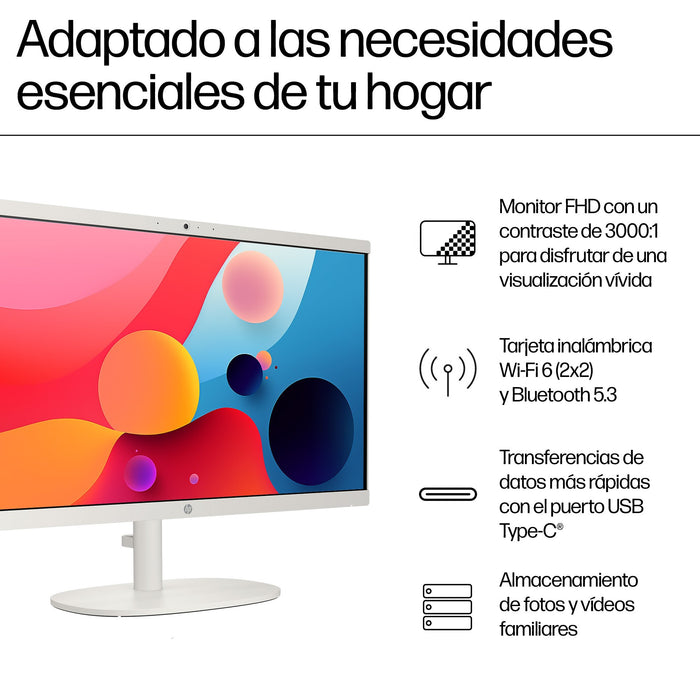 EAN 0198415202680 - HP 22-dg0037ns Intel® Core™ i3 i3-N300 54,6 cm (21.5") 1920 x 1080 Pixeles PC todo en uno 8 GB DDR5-SDRAM imagen 7