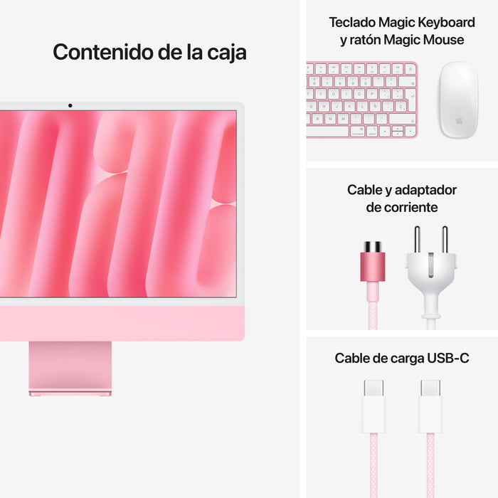 EAN 195950076417 - Apple iMac Apple M M4 59,7 cm (23.5") 4480 x 2520 Pixeles PC todo en uno 24 GB 512 GB SSD macOS Sequoia Wi imagen 9