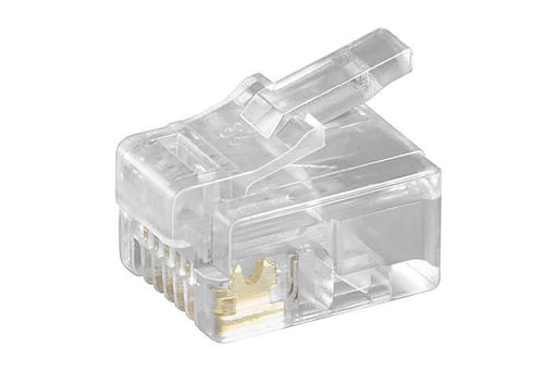 EAN 5706998585080 - Microconnect KON502-10R conector RJ-12 6P6C Transparente imagen 1