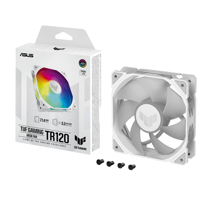 EAN 4711387297438 - ASUS TUF GAMING TR120 ARGB 1-pack White Carcasa del ordenador Refrigerador de aire 12 cm Blanco imagen 9