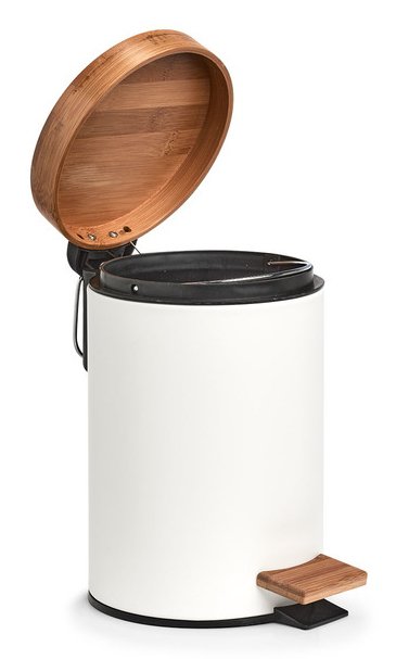 EAN 4003368189086 - Zeller Present 18908 papelera 3 L Alrededor Bamboo, Plancha Blanco, Madera imagen 8
