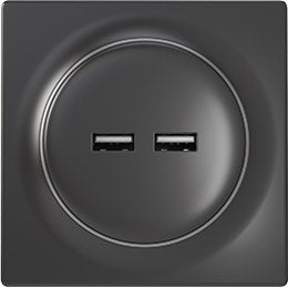 EAN 5902701702342 - Fibaro FGWU-021-8 toma de corriente 2x USB Negro imagen 1