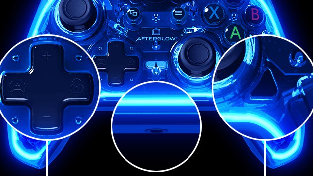 EAN 0708056067632 - PDP Afterglow Negro, Azul, Transparente USB Gamepad Analógico/Digital Xbox One, Xbox Series S, Xbox Serie imagen 11