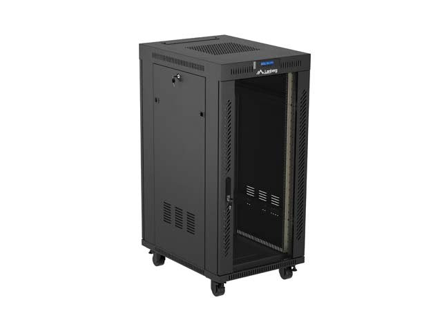 EAN 5901969447897 - Lanberg FF01-6824-12BL armario rack 24U Rack o bastidor independiente Negro imagen 3