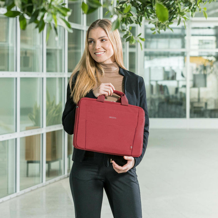 EAN 7640186418812 - DICOTA Eco Slim Case BASE 35,8 cm (14.1") Maletín Rojo imagen 5