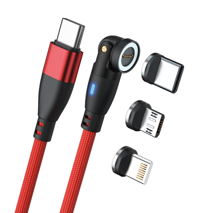 EAN 4040895011589 - RealPower MagneticCharge 100 cable USB 1 m USB C 100 W Rojo imagen 1