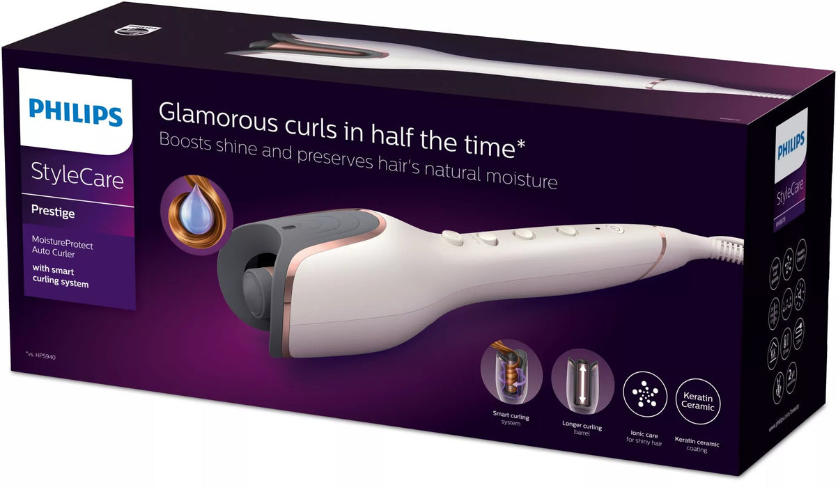 EAN 8710103879954 - Philips StyleCare Prestige BHB878/00 Utensilio de peinado Rizador de pelo Caliente Blanco 22 W 2 m imagen 2