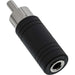 EAN 4043718075515 - InLine 99325 cambiador de género para cable 3.5mm jack female RCA Negro imagen 2