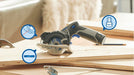 EAN 4053423304190 - Dremel F013CS12JA sierra circular portátil 8,5 cm Gris, Azul, Negro 5000 RPM imagen 3