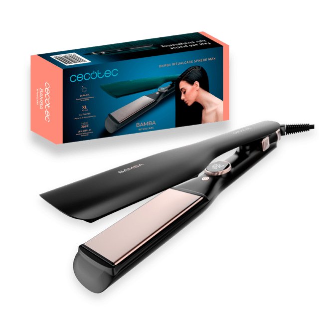 EAN 8435484034562 - Cecotec Bamba RitualCare Sphere Max Plancha de pelo Caliente Negro 1,8 m imagen 1
