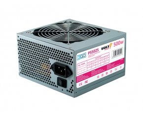 EAN 8436531556419 - 3GO PS502S unidad de fuente de alimentación 500 W 20+4 pin ATX ATX Acero inoxidable imagen 1