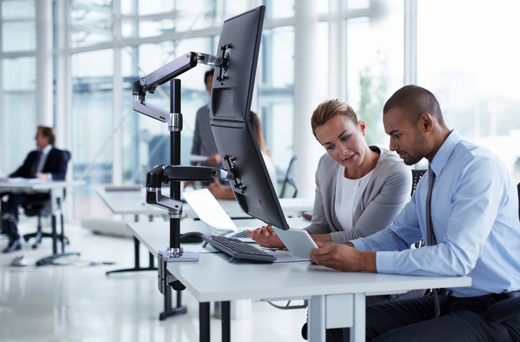 EAN 0698833065626 - Ergotron LX Series LX Dual Stacking Arm Tall Pole 101,6 cm (40") Escritorio Aluminio imagen 9