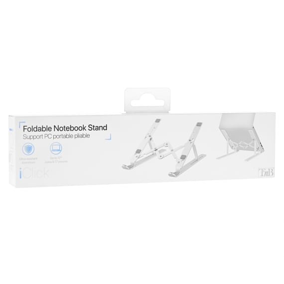 EAN 3303170102282 - T'nB iClick Notebook Aluminium Stand Soporte para ordenador portátil y tableta Plata 43,2 cm (17") imagen 5