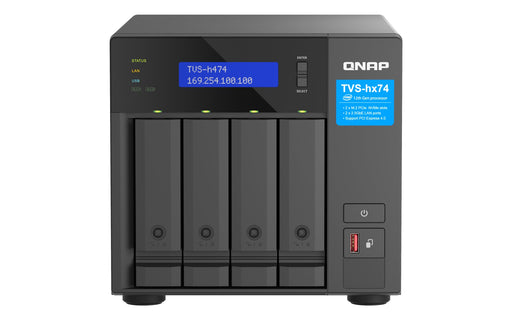 EAN 4711103082355 - QNAP TVS-H474 NAS Torre Intel® Core™ i3 i3-12100 8 GB DDR4 0 TB QuTS hero Negro imagen 2