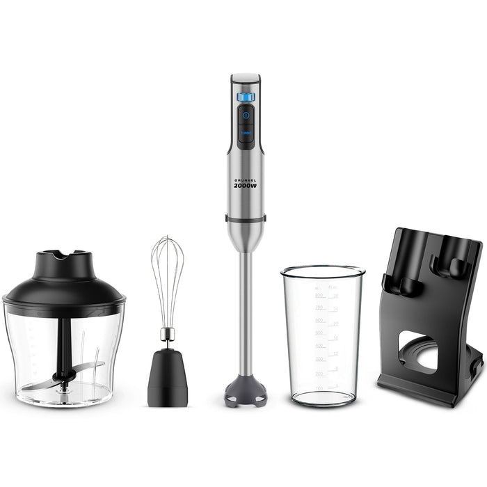 EAN 8426156018881 - Grunkel BM-2000SET batidora Batidora de mano 2000 W Acero inoxidable, Negro imagen 1