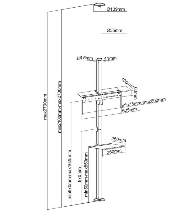 EAN 4015867221501 - Equip 650606 soporte para TV 165,1 cm (65") Negro imagen 14