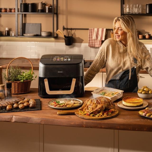 EAN 8435771925429 - Cecotec Cecofry&Grill Smokin' 11000 Plus Sencillo 11 L Independiente 2900 W Freidora de aire caliente Neg imagen 9