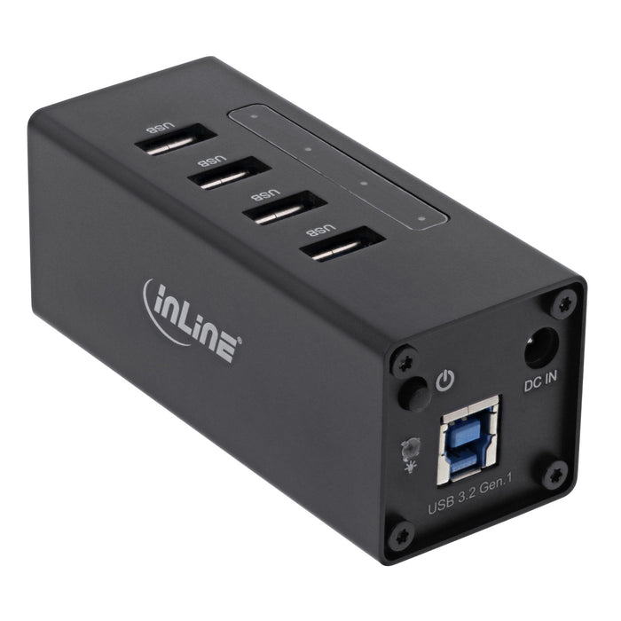 EAN 4043718214396 - InLine 35395A hub de interfaz USB 3.2 Gen 1 (3.1 Gen 1) Type-A 5000 Mbit/s Negro imagen 2